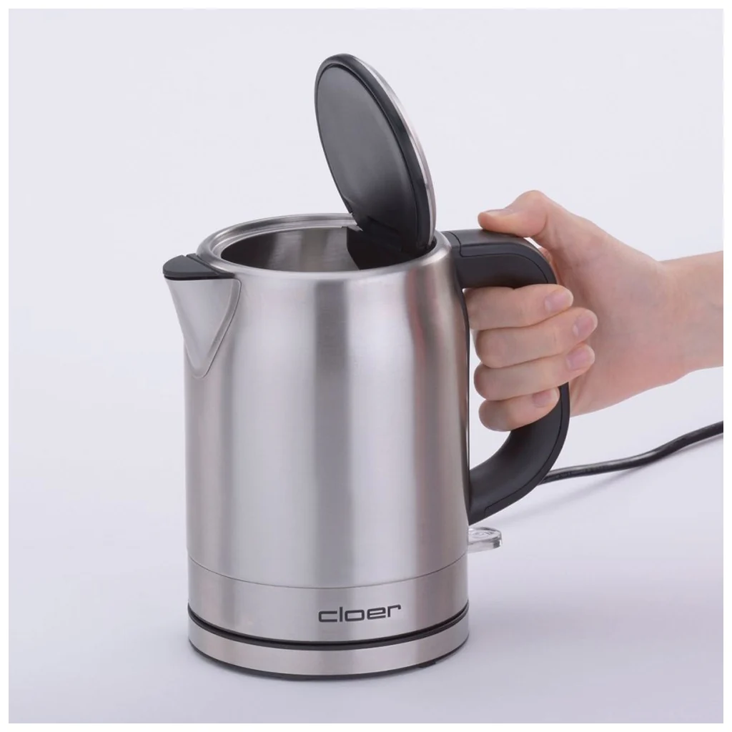 Cloer 4519 Wasserkocher 1,0L Silber aus Edelstahl matt - Image 2