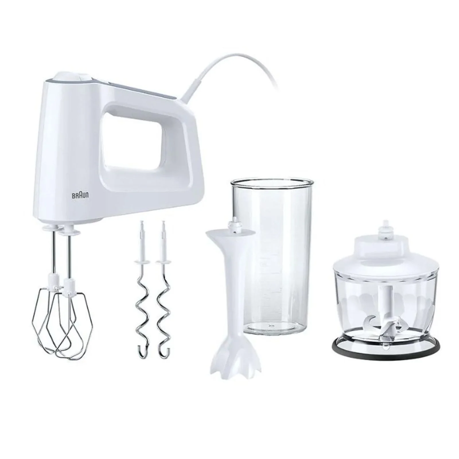 Braun MultiMix 3 Handrührgerät mit 5 Geschwindig keitsstufen inkl. Schneebesen, Knethaken uvm - Image 4